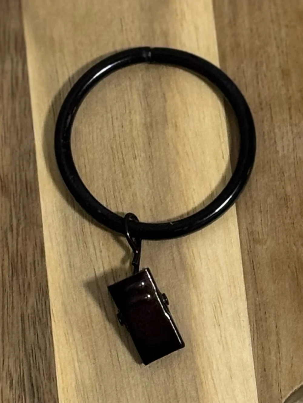 Threshold Oil Rubbed Bronze Curtain Clip Rings Set of 14 Drape Hardware Like New